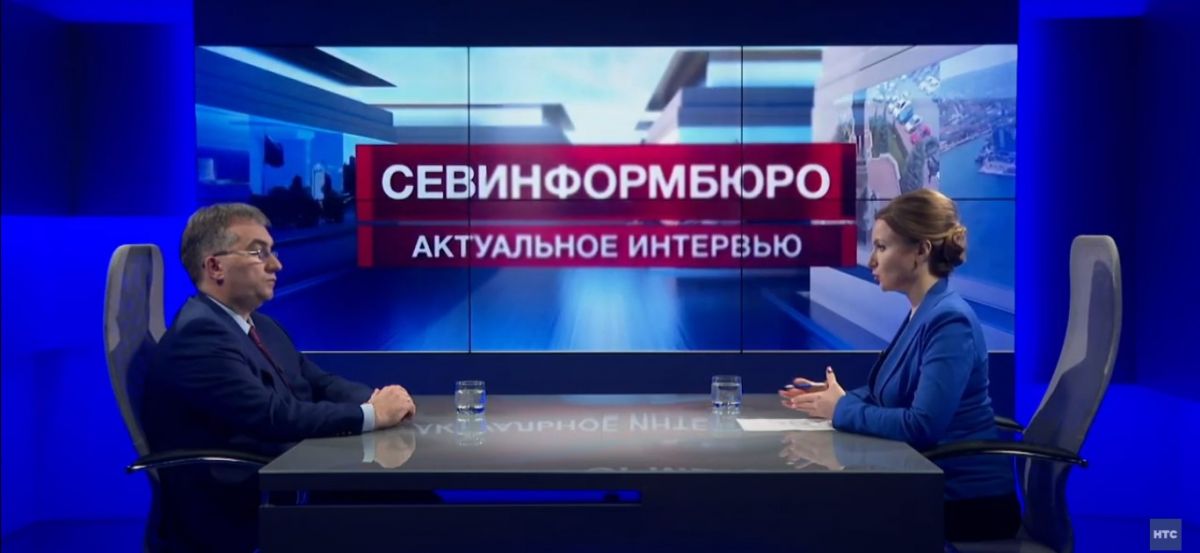 Андрей Никитченко на телеканале НТС рассказал о планах реализации ФЦП в Севастополе и новых объектах в 2021 году